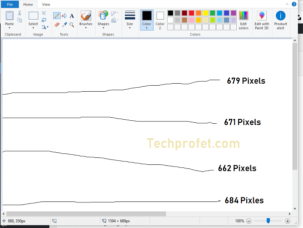 get dpi using ms paint