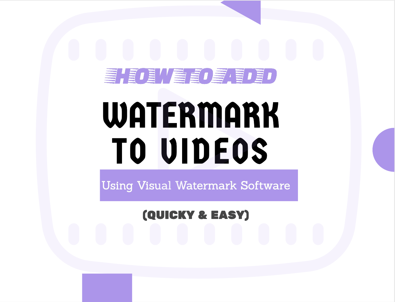 how to add watermark to video using visual watermark software