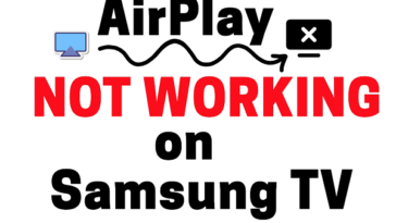 airplay not working on Samsung tv