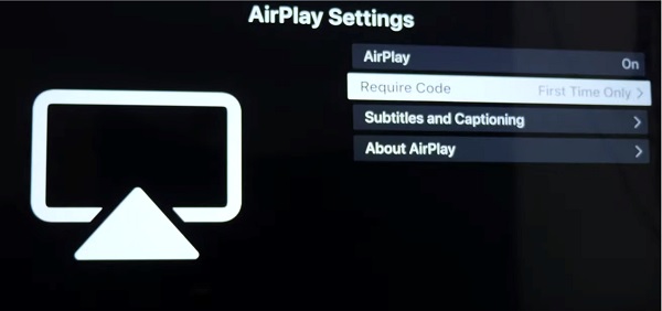 airplay turned on