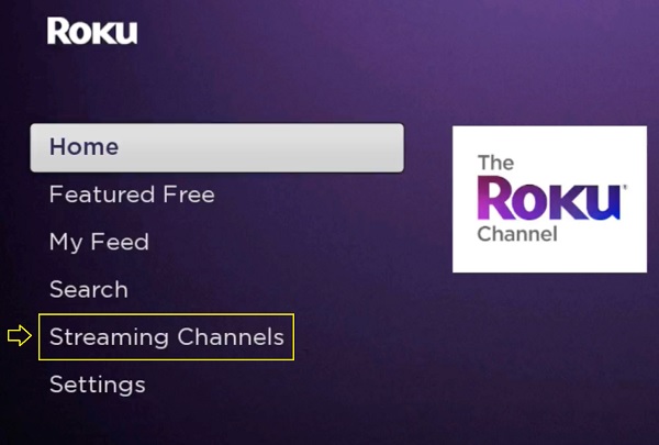 click streaming channels on roku