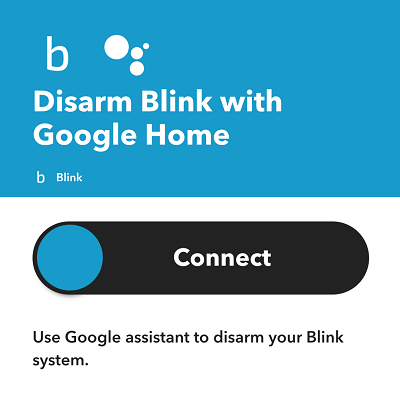 disarm blink with Google Home