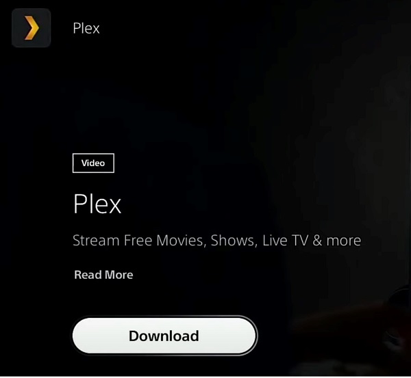 download plex on PS5