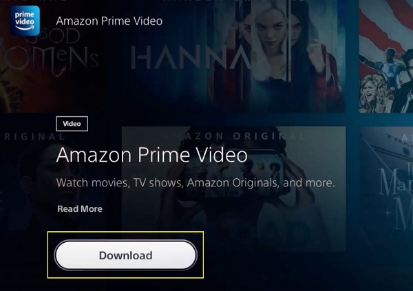 download amazon prime video on PS5