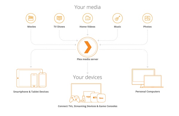 how plex media server works