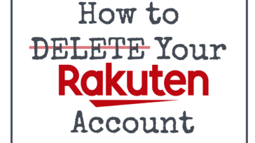 how to delete rakuten account
