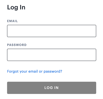 Hulu login page