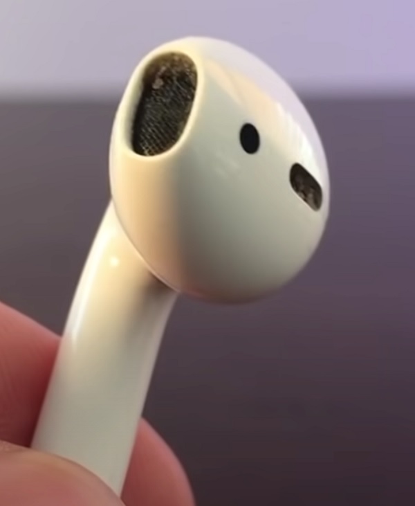 dirty AirPods speaker vent