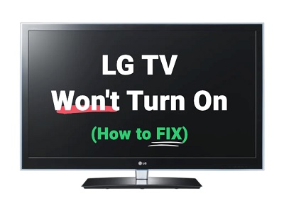 LG TV won't turn on