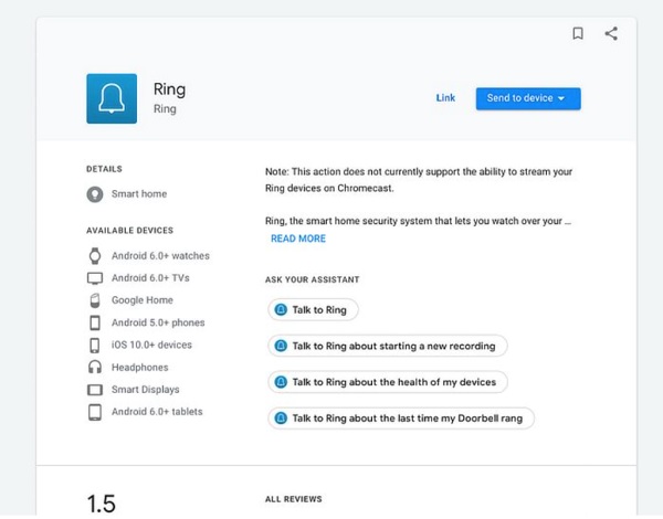 add ring to google home