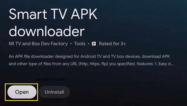 open smart TV APK downloader
