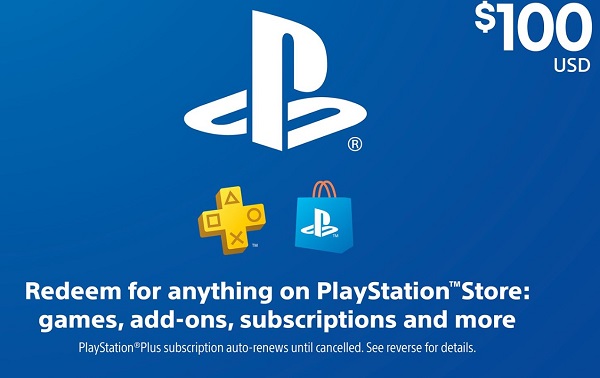 PlayStation store gift card
