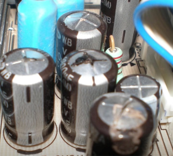 replace faulty capacitors