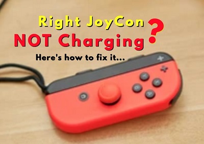 right JoyCon not charging