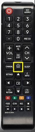 Samsung smart TV home button