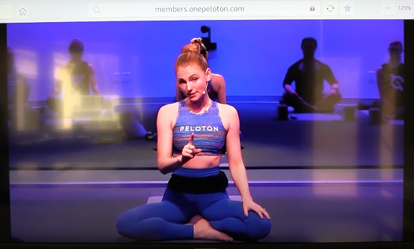 view Peloton classes on Samsung internet browser