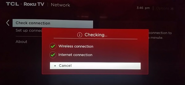 check network connection