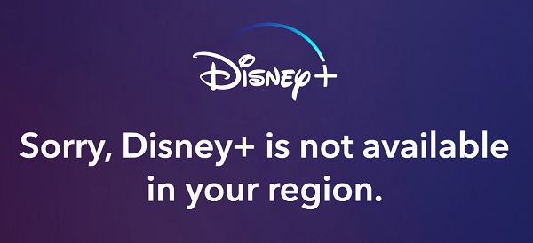 Disney plus is not available in your region