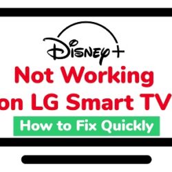 disney plus not working on LG smart tv