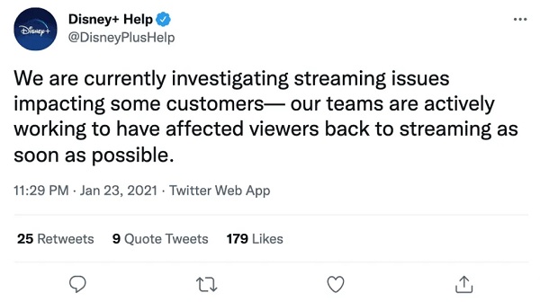 Disney plus streaming server down