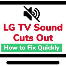 lg tv sound cuts out