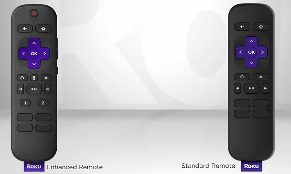 Roku standard and enhanced remote