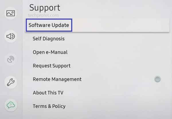 Samsung TV software update