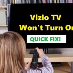 vizio TV won't turn on