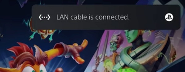 connect with LAN cable