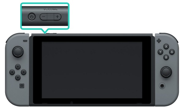 Nintendo switch volume and power buttons