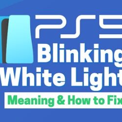 PS5 blinking white light