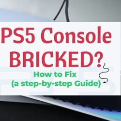 PS5 console bricked