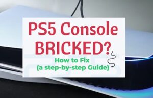 PS5 console bricked