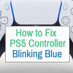ps5 controller blinking blue