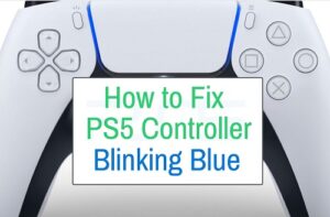 ps5 controller blinking blue