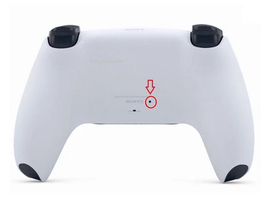PS5 controller rear view