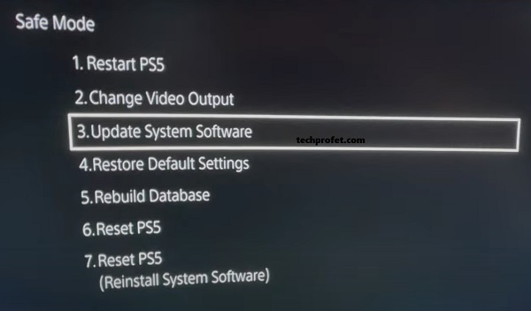 update system software on PS5