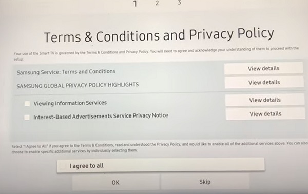 accept smart hub terms and conditions