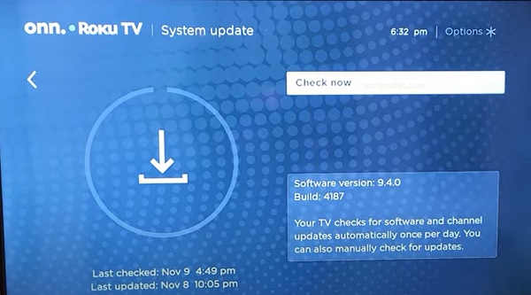 check for system update