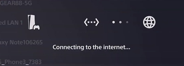 connect to network on PS5 