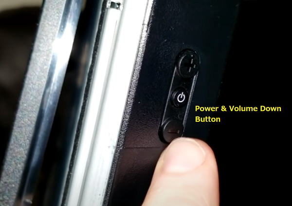 hold power and volume down button to reset Sony TV