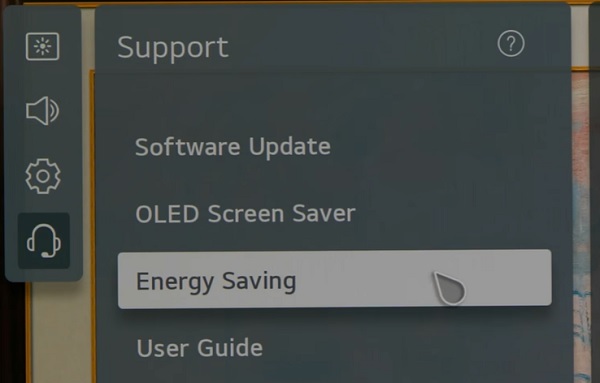 LG OLED TV energy saving