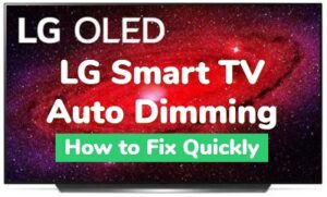 LG TV auto dimming
