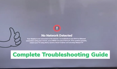 no network detected Vizio TV