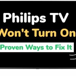 Philips TV won't turn on
