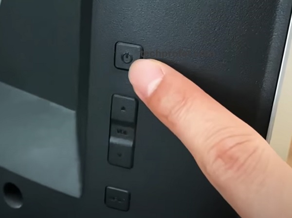 press the power button to turn it on