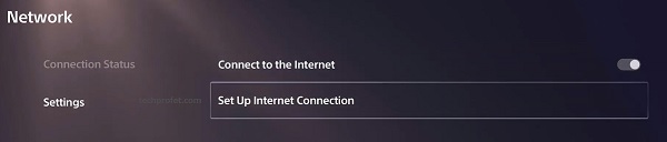 setup internet connection