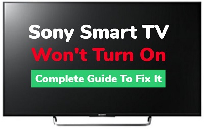 Sony TV won't turn on