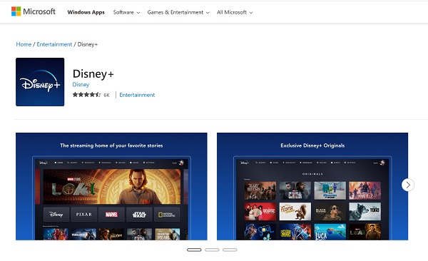 update Disney plus app on Microsoft store