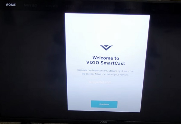 Vizio SmartCast TV setup complete without Wi-Fi